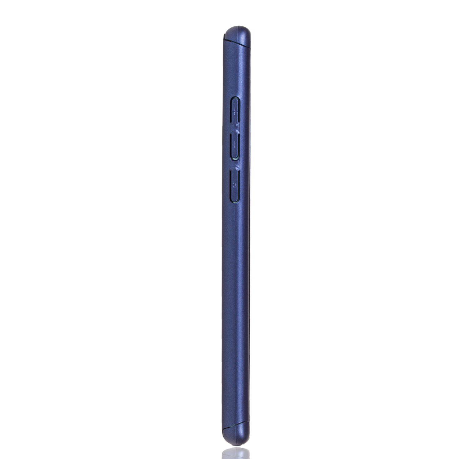 Huawei P30 Handyhülle 360 Grad Schutz Full Cover Blau