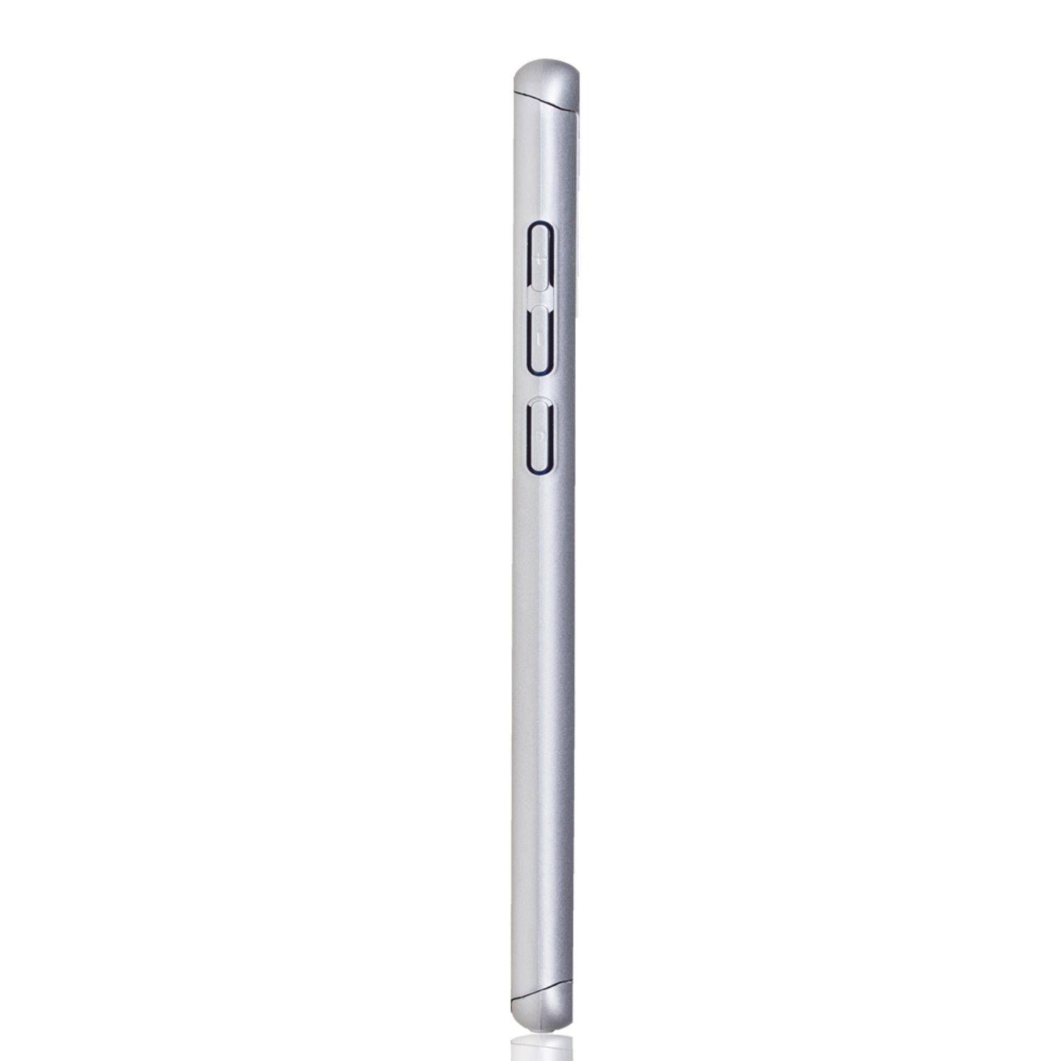 Xiaomi Mi 9 Handyhülle 360 Grad Schutz Full Cover Silber