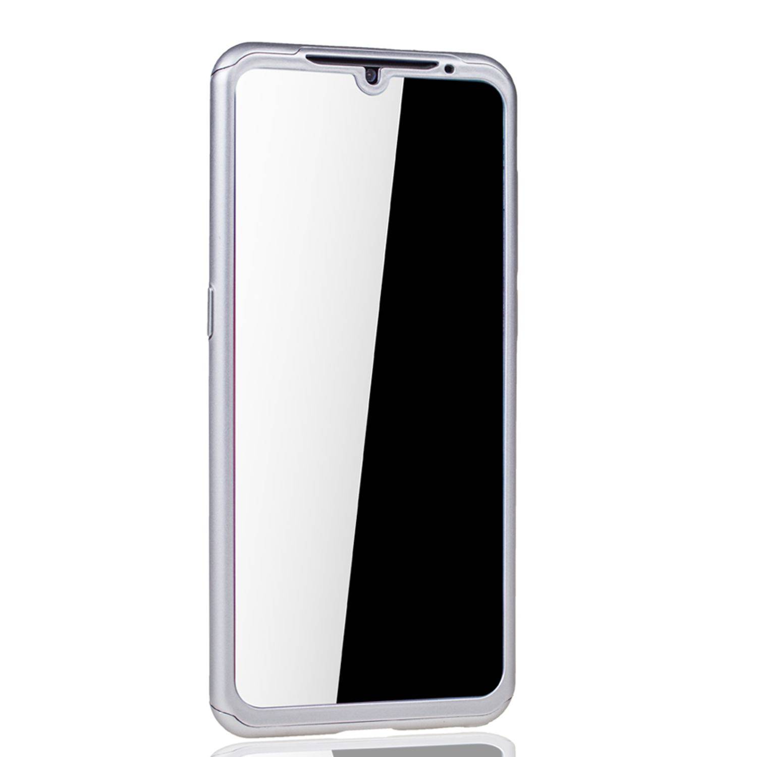 Xiaomi Mi 9 Handyhülle 360 Grad Schutz Full Cover Silber