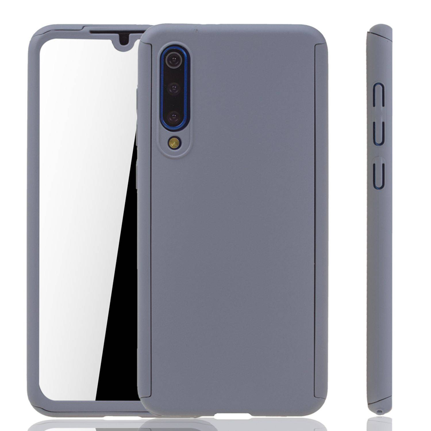 Xiaomi Mi 9 SE Handyhülle 360 Grad Schutz Full Cover Grau