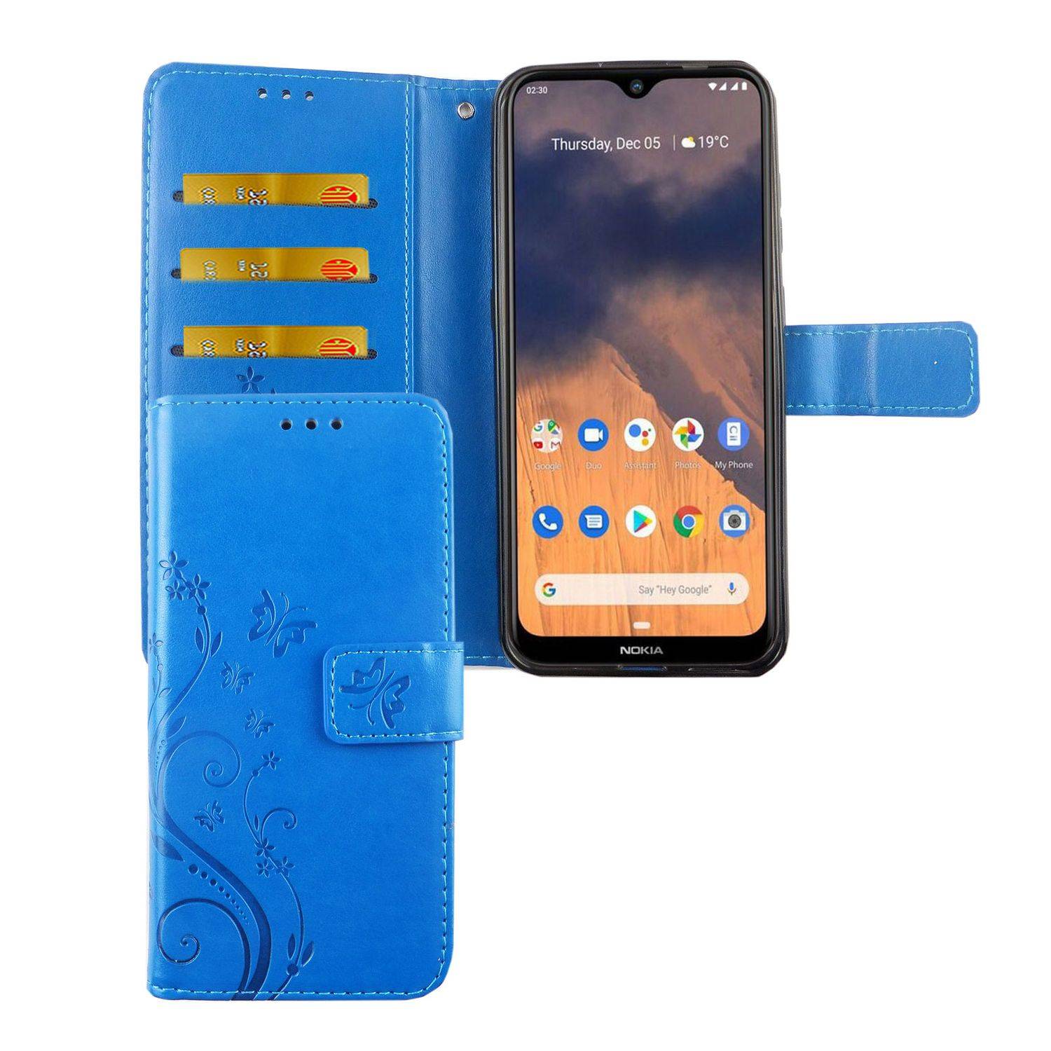 Nokia 2.3 Handyhülle Bookcover Blau