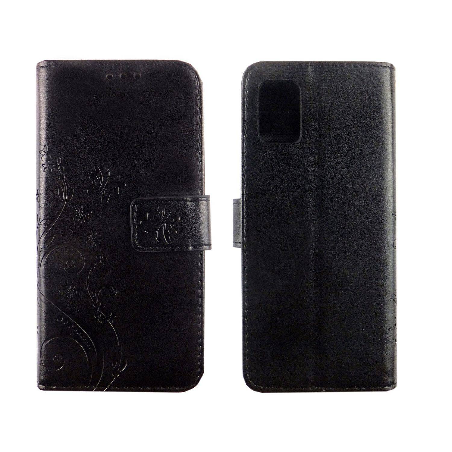 Samsung Galaxy A71 Handyhülle Bookcover Schwarz