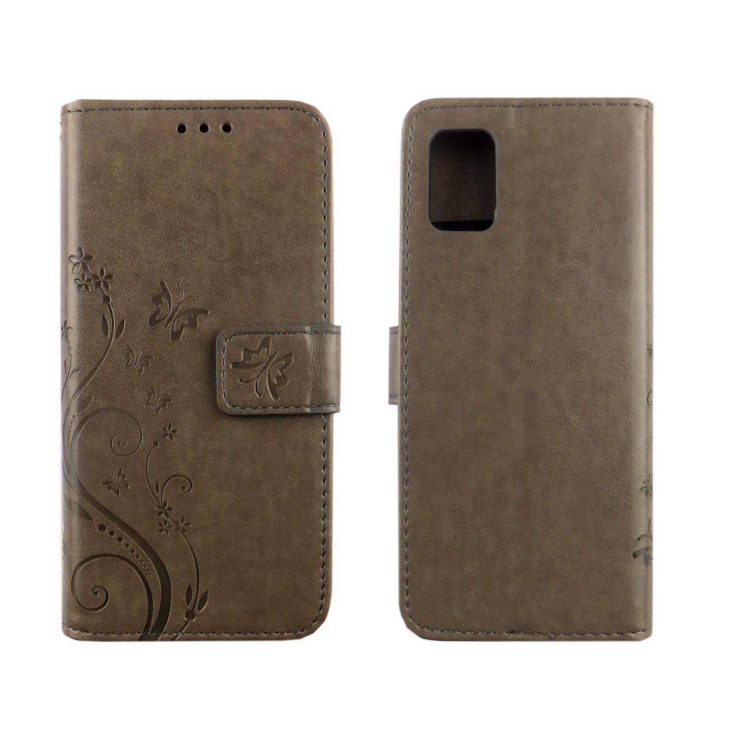 Samsung Galaxy A71 Handyhülle Bookcover Grau