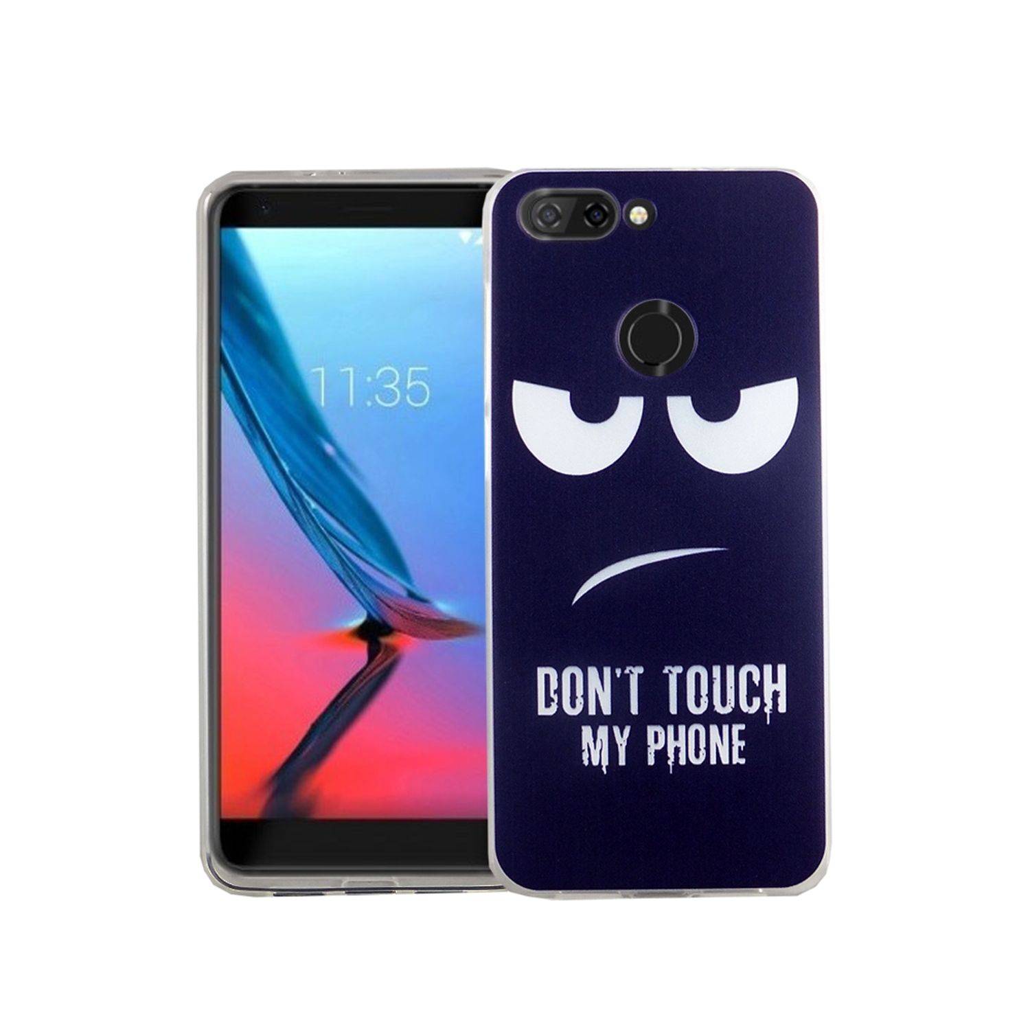 ZTE Blade V9 Handyhülle Bumper Backcover Blau
