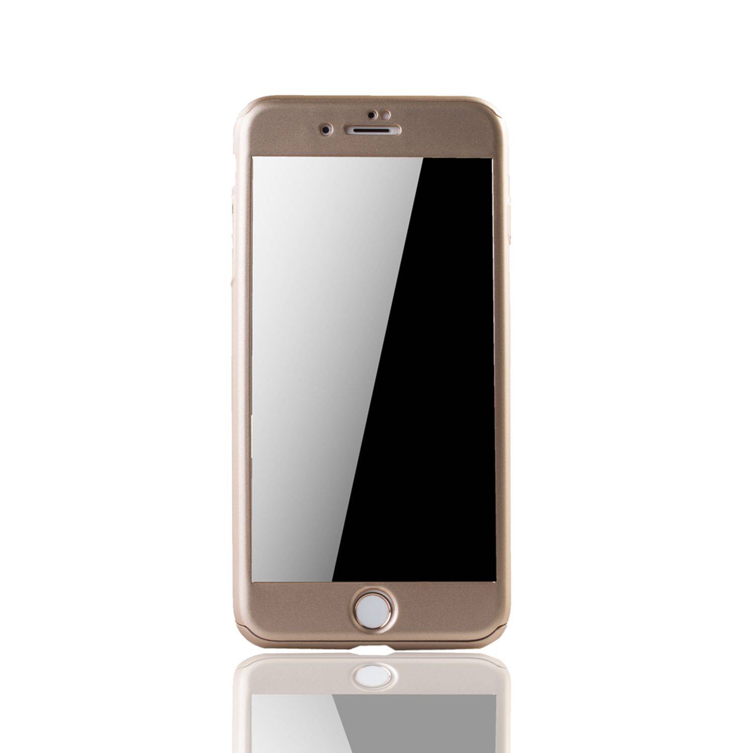 Apple iPhone 7 Plus Handyhülle 360 Grad Schutz Full Cover Gold