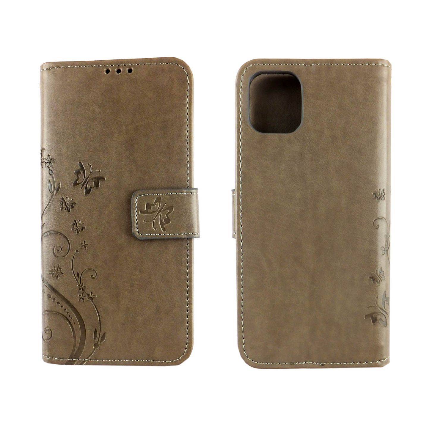 Apple iPhone 11 Pro Max Handyhülle Bookcover Grau