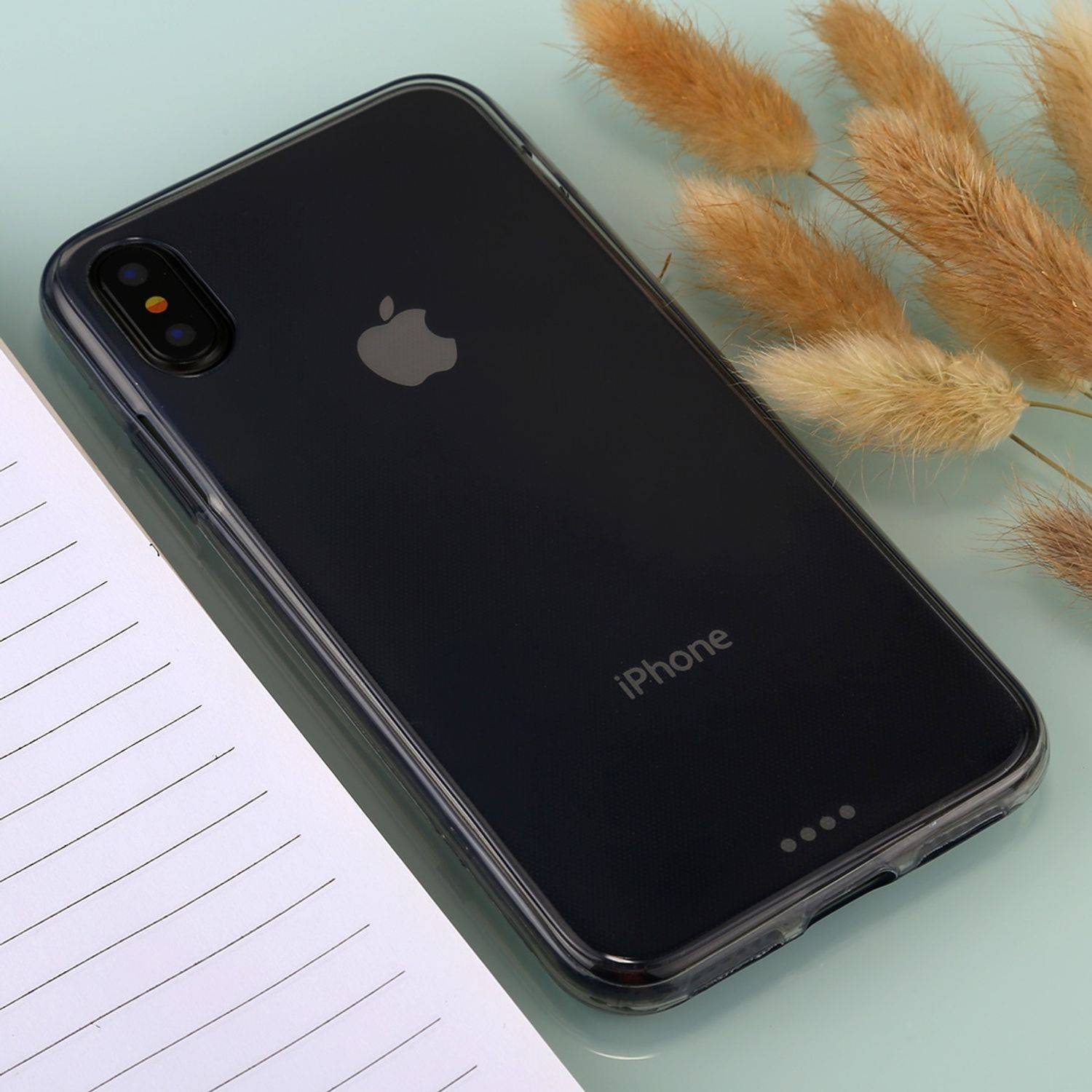 Apple iPhone X / iPhone XS Handyhülle Backcover Grau