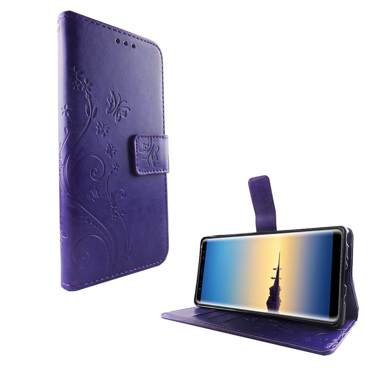 Samsung Galaxy Note 8 Handyhülle Bookcover Violett