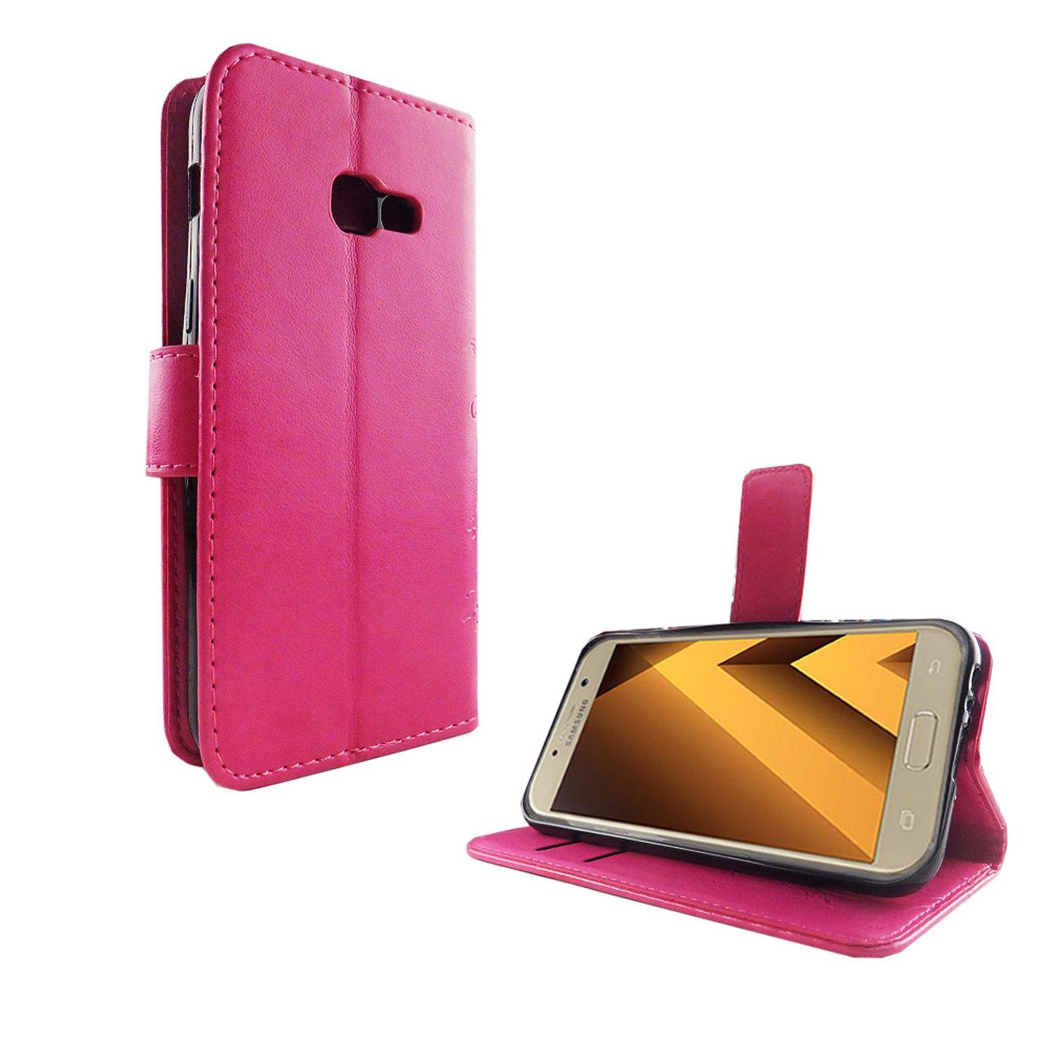 Samsung Galaxy A3 (2017) Handyhülle Bookcover Rosa