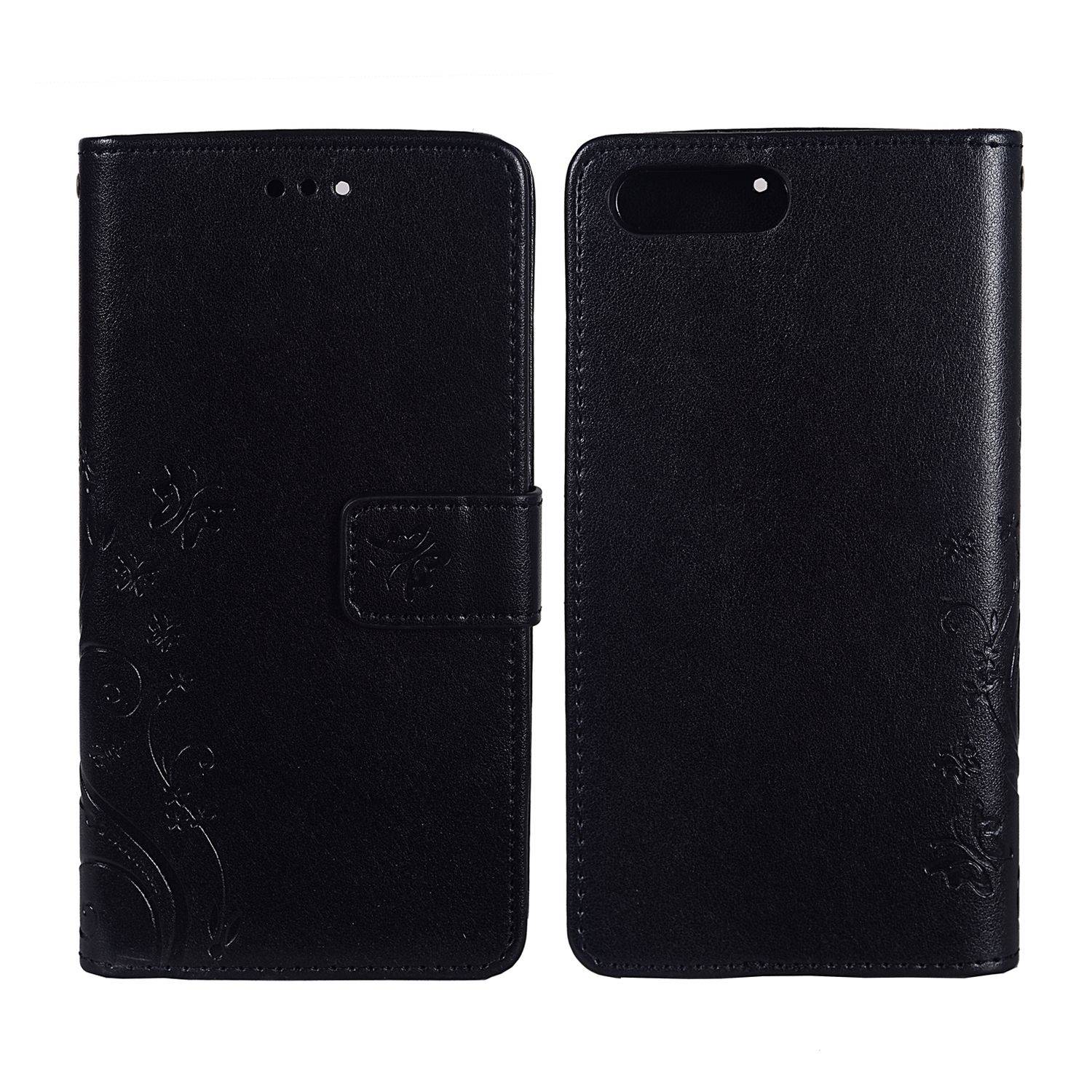 Apple iPhone 7 Plus Handyhülle Bookcover Schwarz