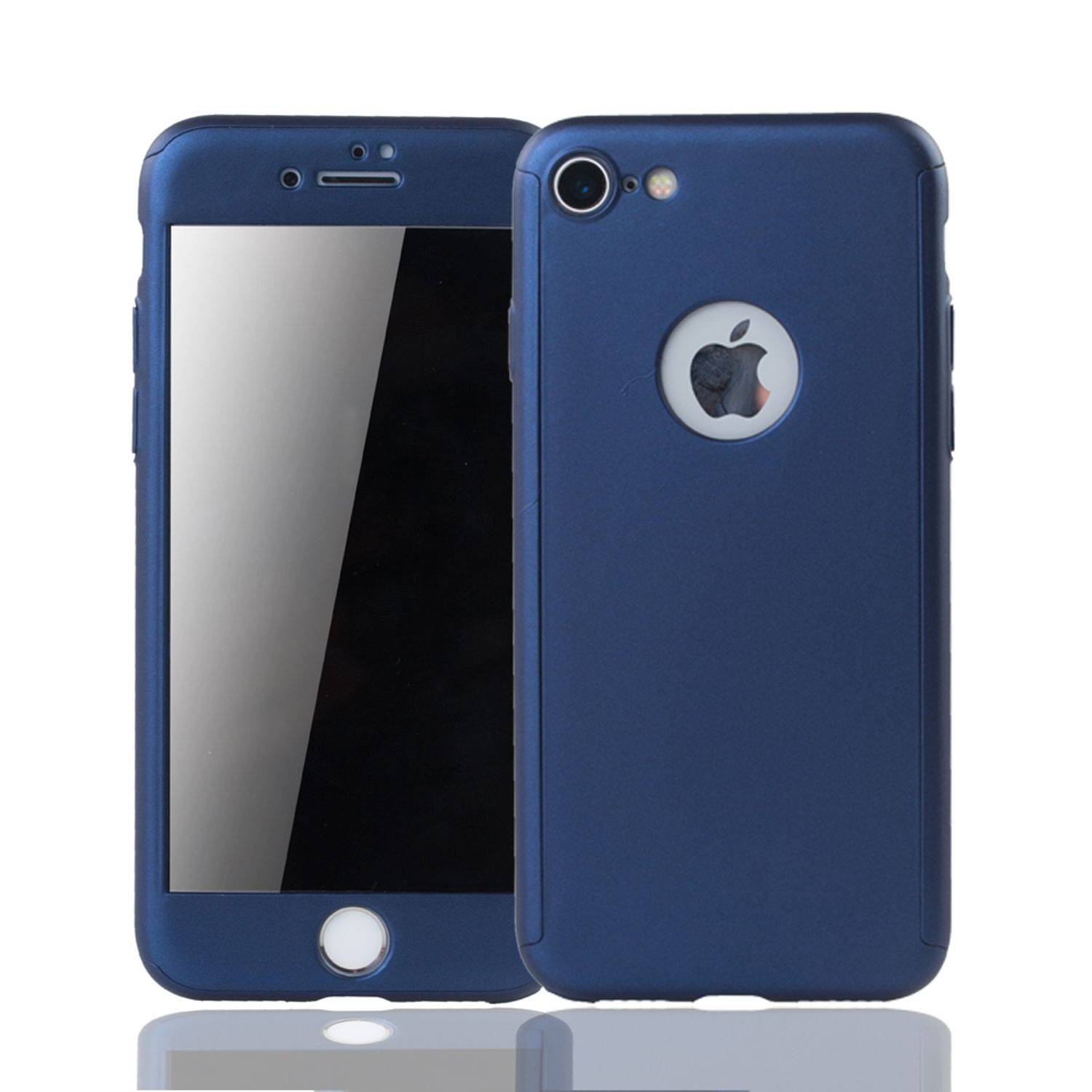 Apple iPhone 6 / 6s Plus Handyhülle 360 Grad Schutz Full Cover Blau