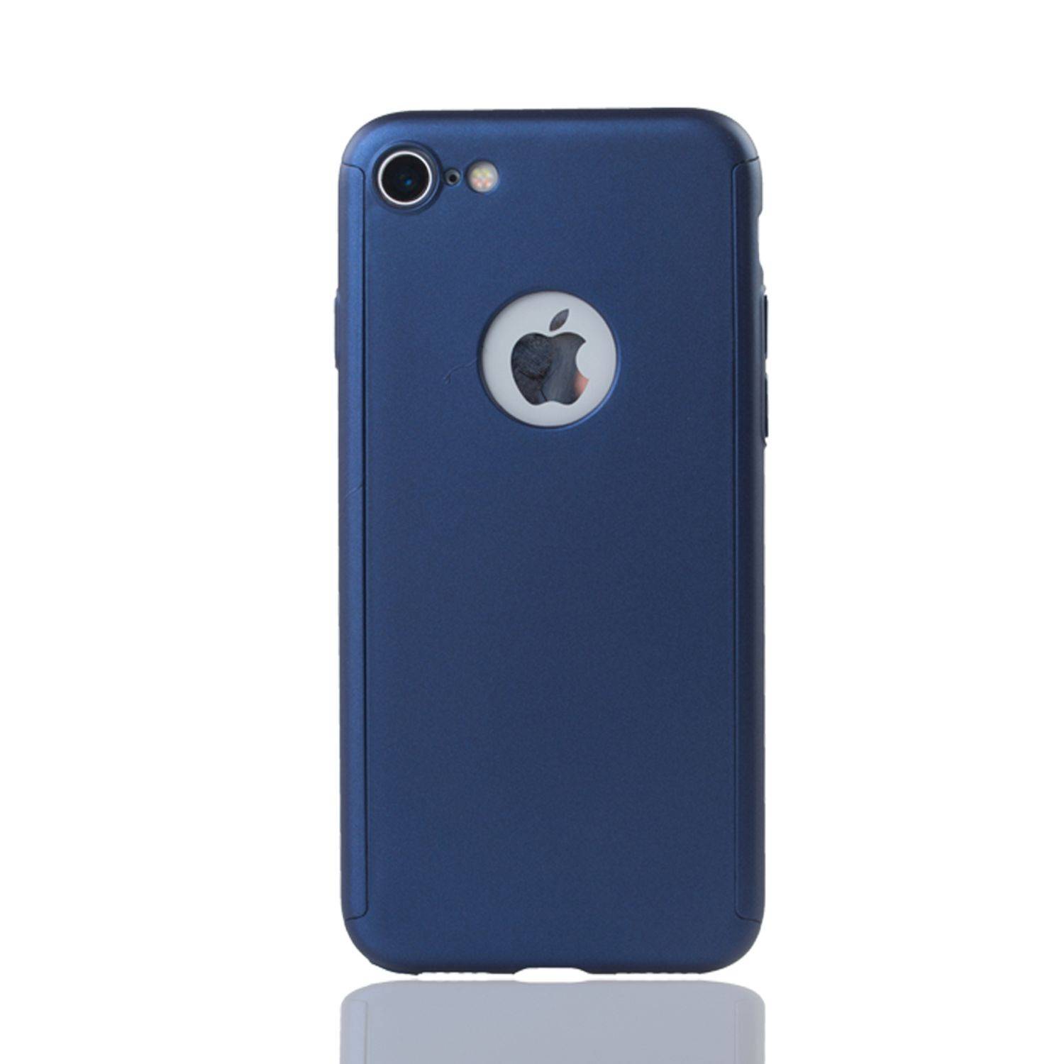 Apple iPhone 6 / 6s Plus Handyhülle 360 Grad Schutz Full Cover Blau