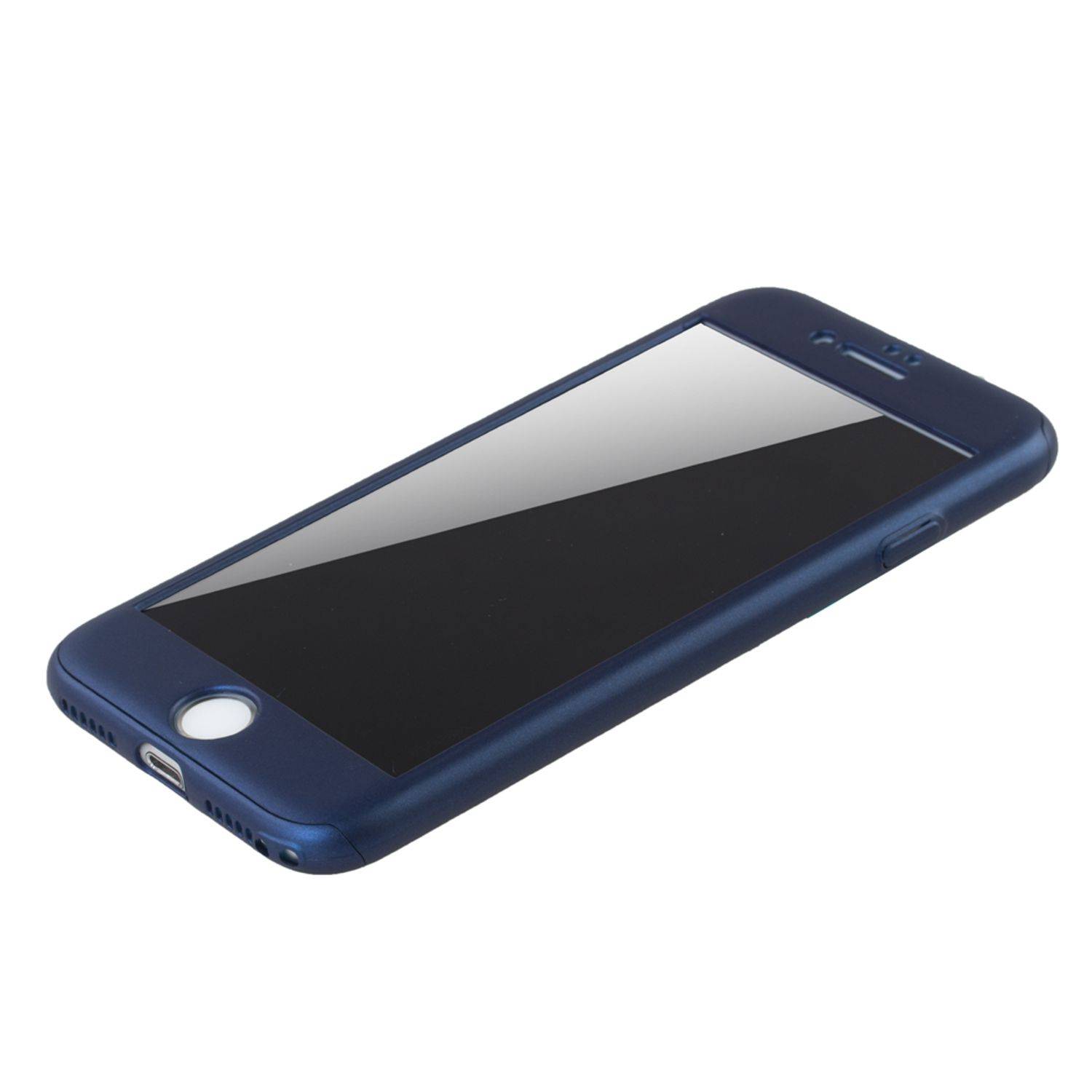 Apple iPhone 6 / 6s Plus Handyhülle 360 Grad Schutz Full Cover Blau