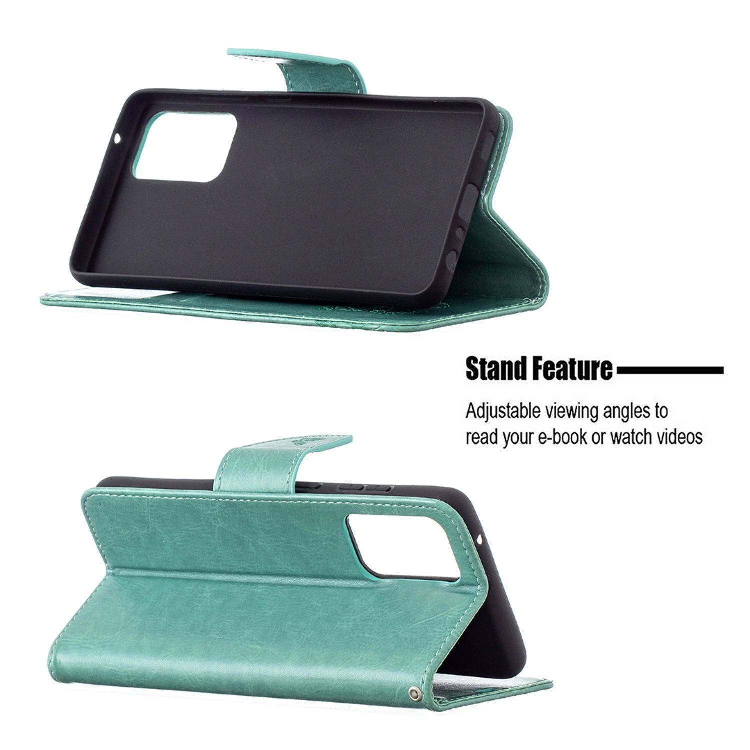 Samsung Galaxy A72 5G Handyhülle Bookcover Grün