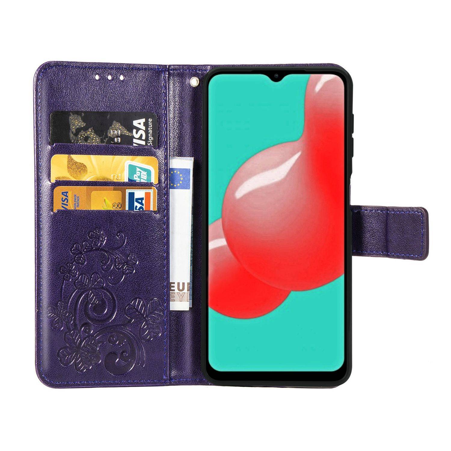 Samsung Galaxy A32 5G Handyhülle Bookcover Violett
