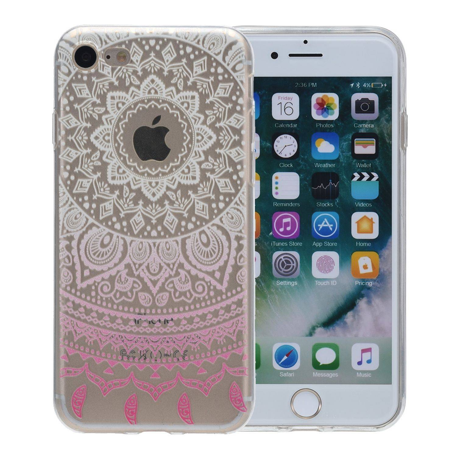 Apple iPhone 7 Plus / 8 Plus Handyhülle Backcover Weiß