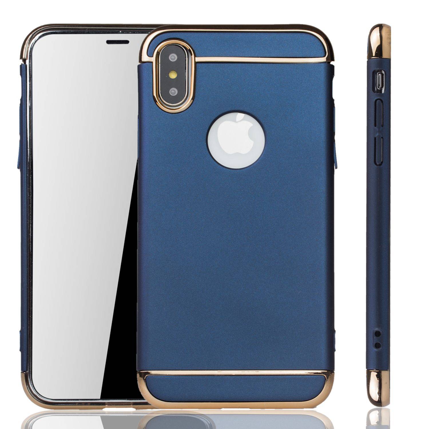 Apple iPhone X / iPhone XS Handyhülle Backcover Blau