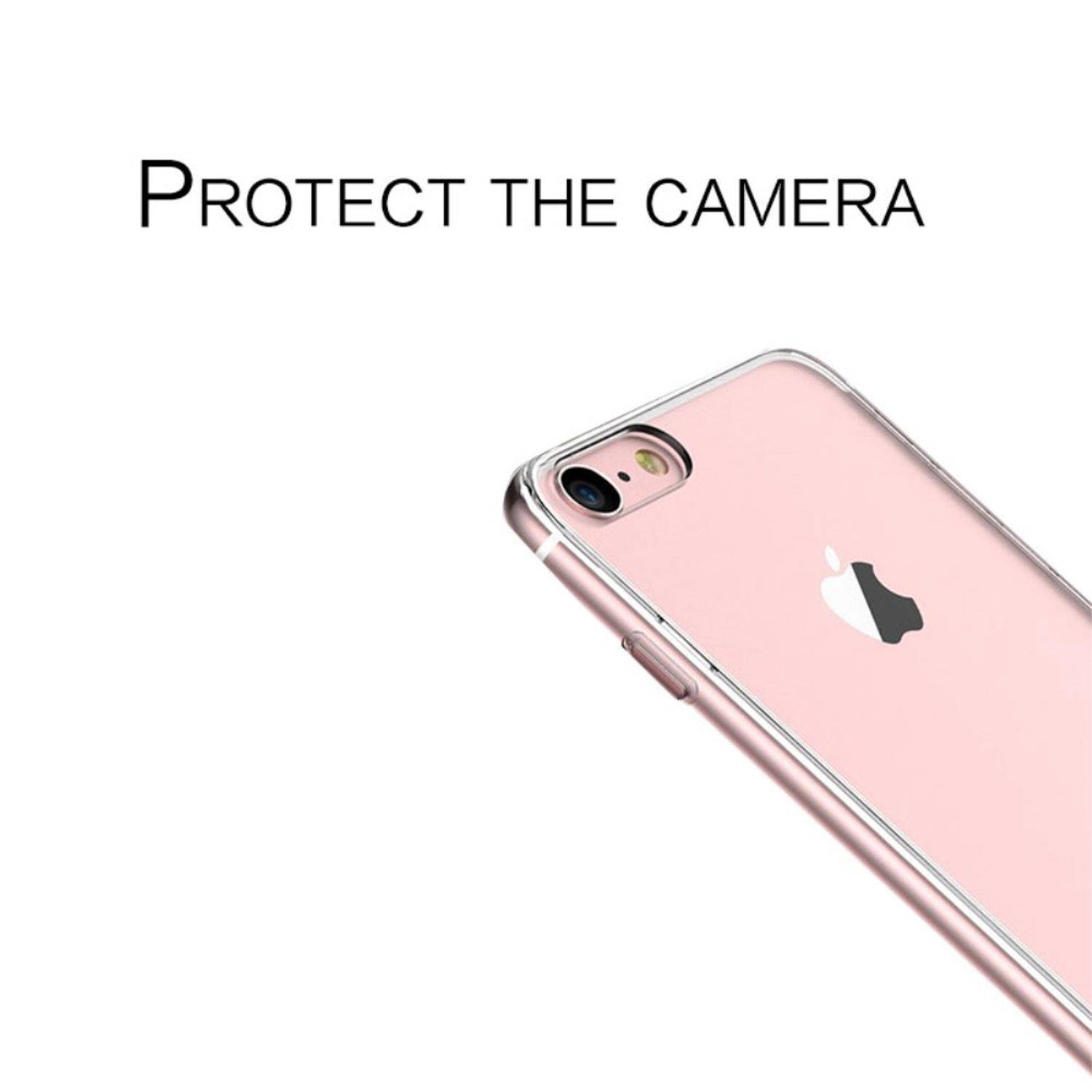 Apple iPhone 7 Handyhülle Ultra Dünn Bumper Backcover Transparent
