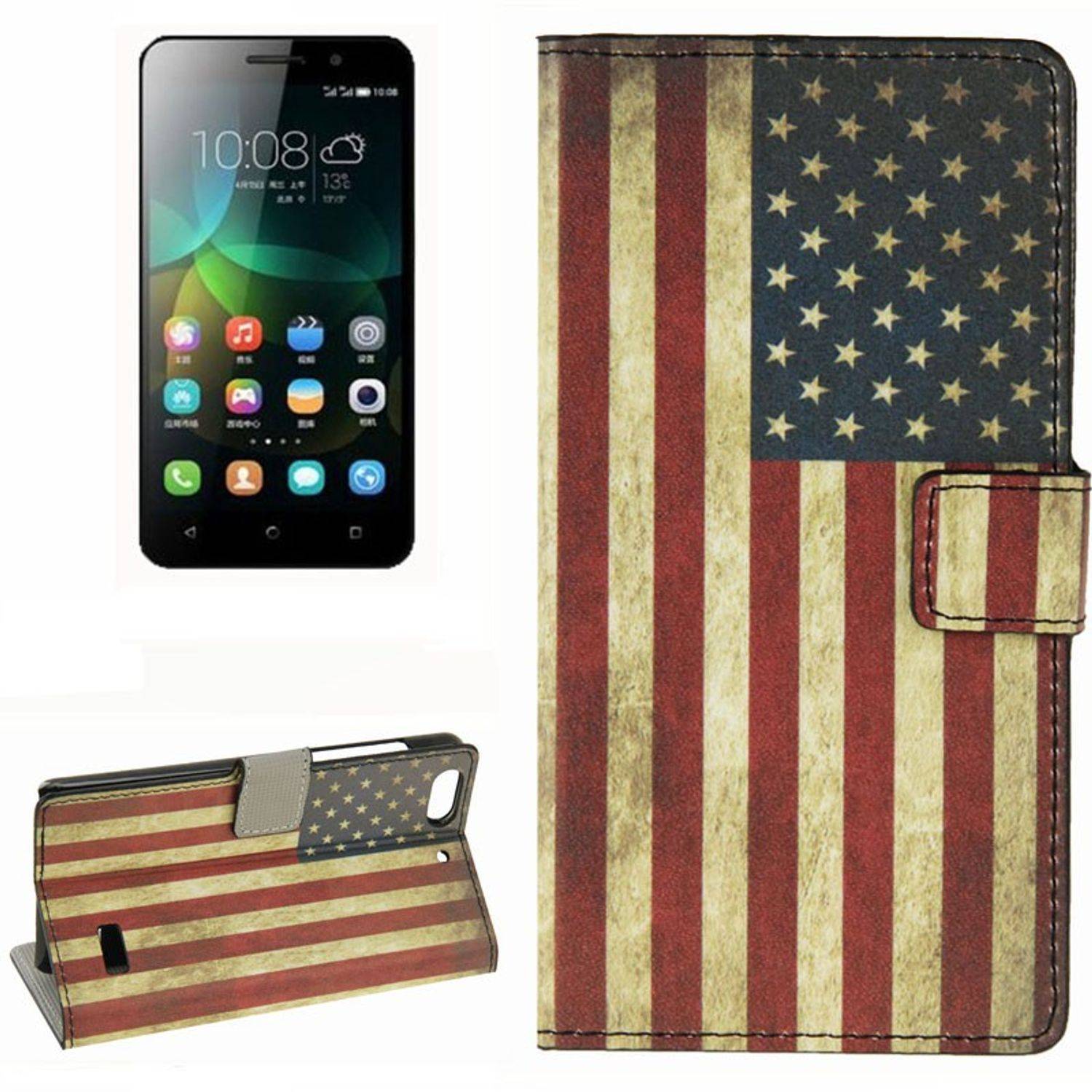 Huawei Honor 4C Handyhülle Backcover Mehrfarbig