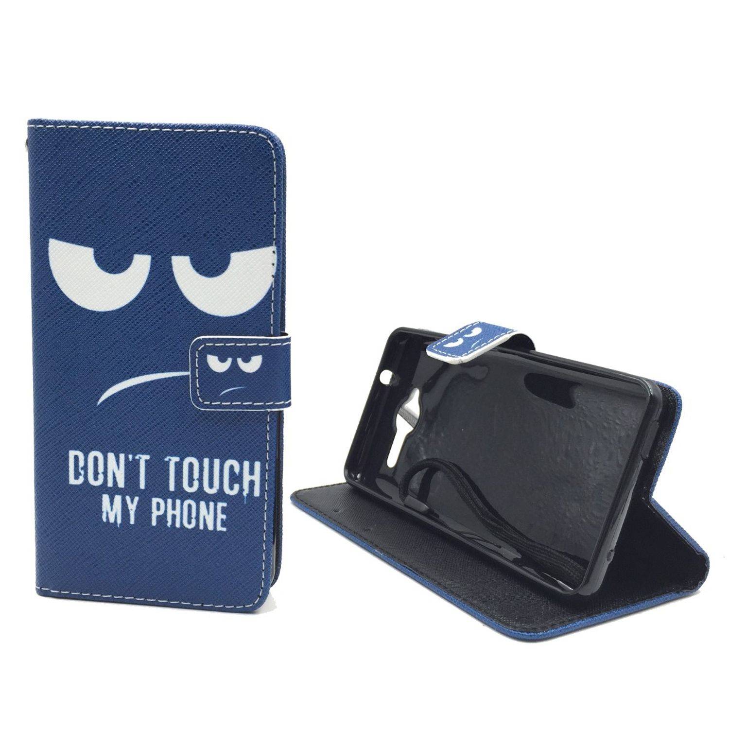 ZTE Blade L3 Handyhülle Bookcover Blau