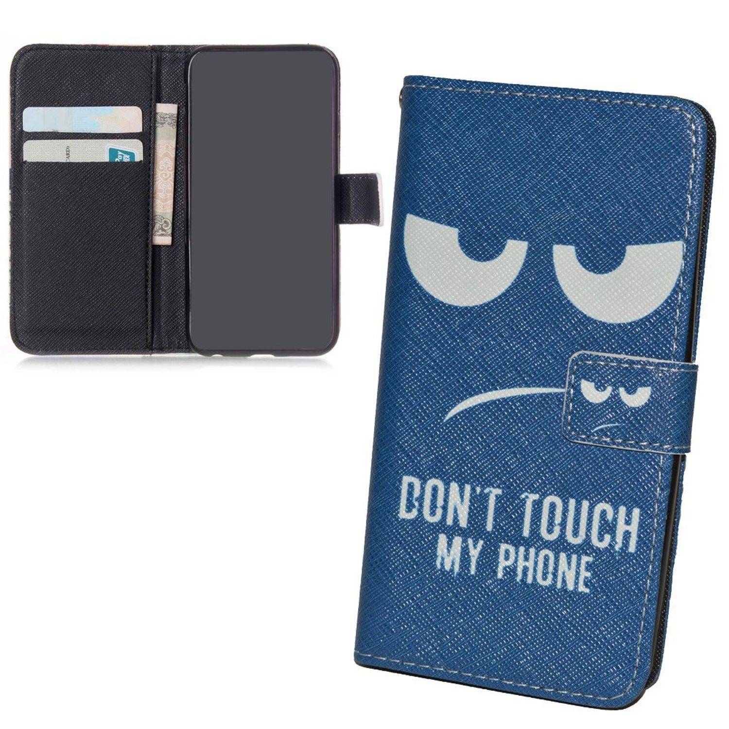 Huawei P8 Handyhülle Bookcover Blau