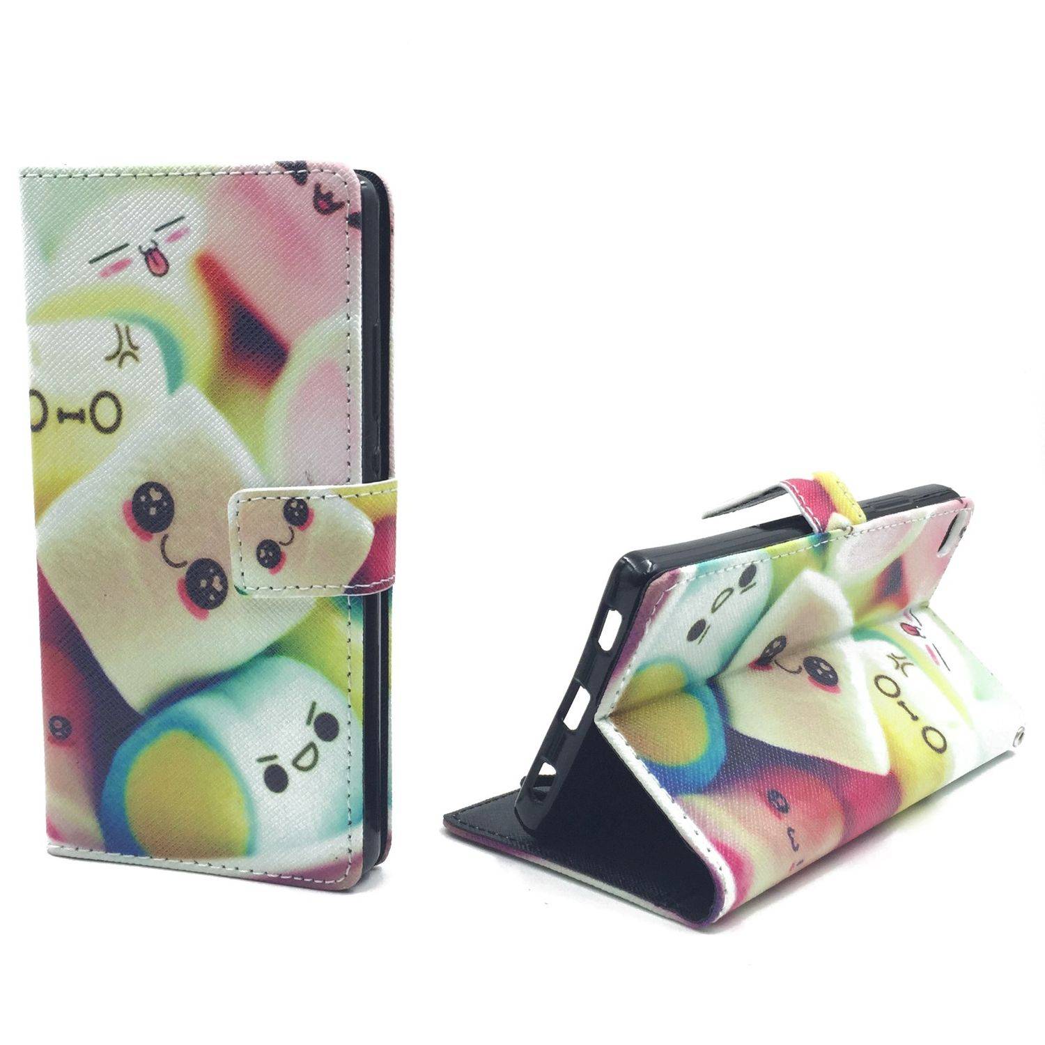 Huawei P8 Handyhülle Bookcover Mehrfarbig