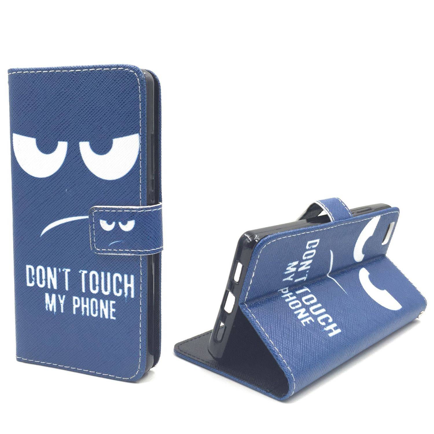 Huawei P8 Lite Handyhülle Bookcover Blau