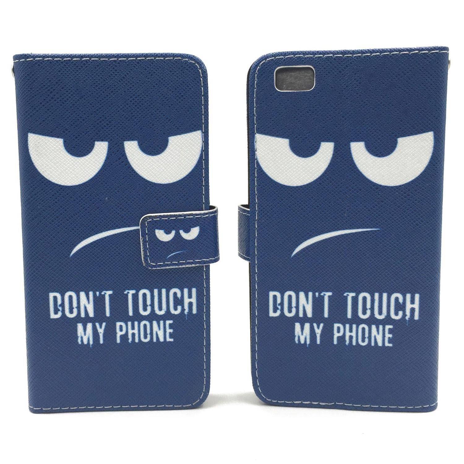 Huawei P8 Lite Handyhülle Bookcover Blau