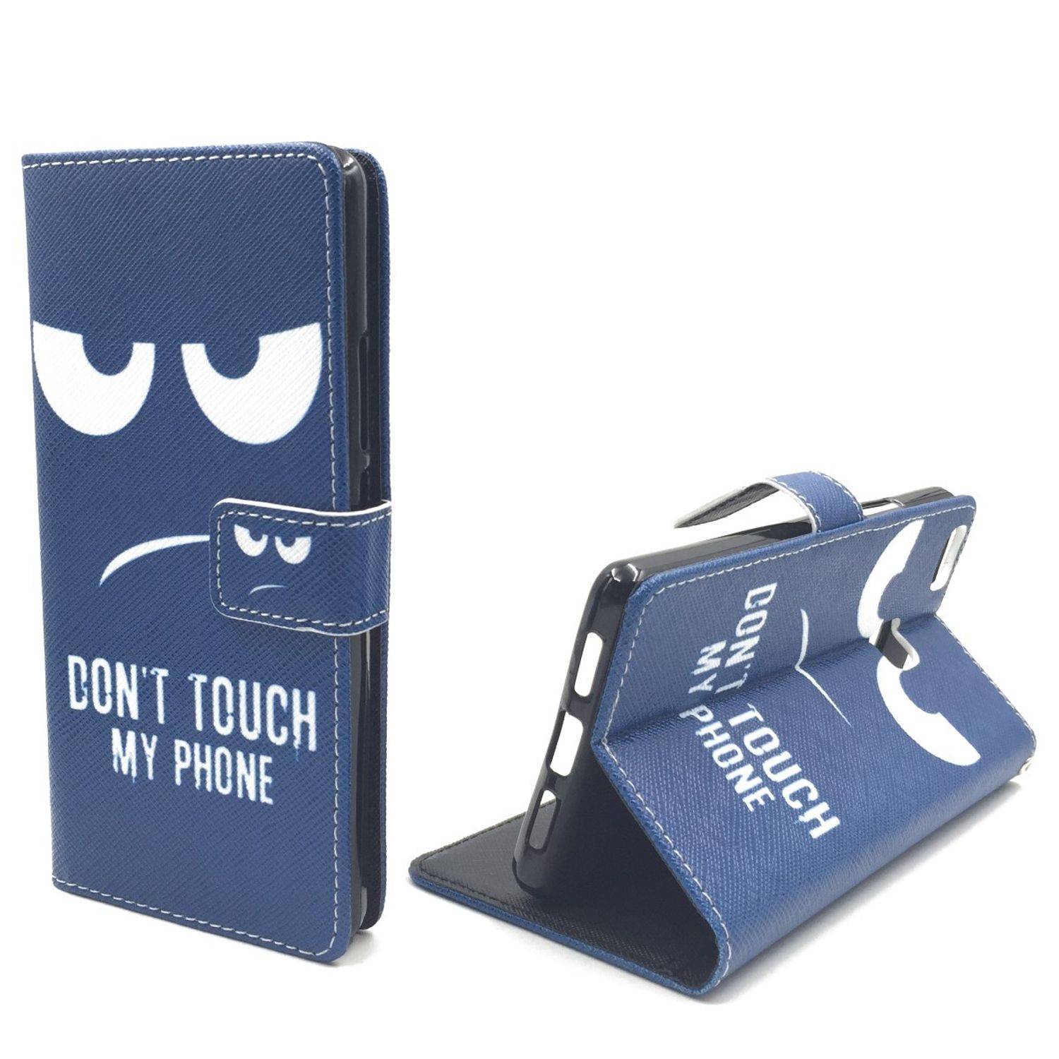Huawei P9 Lite Handyhülle Bookcover Schwarz