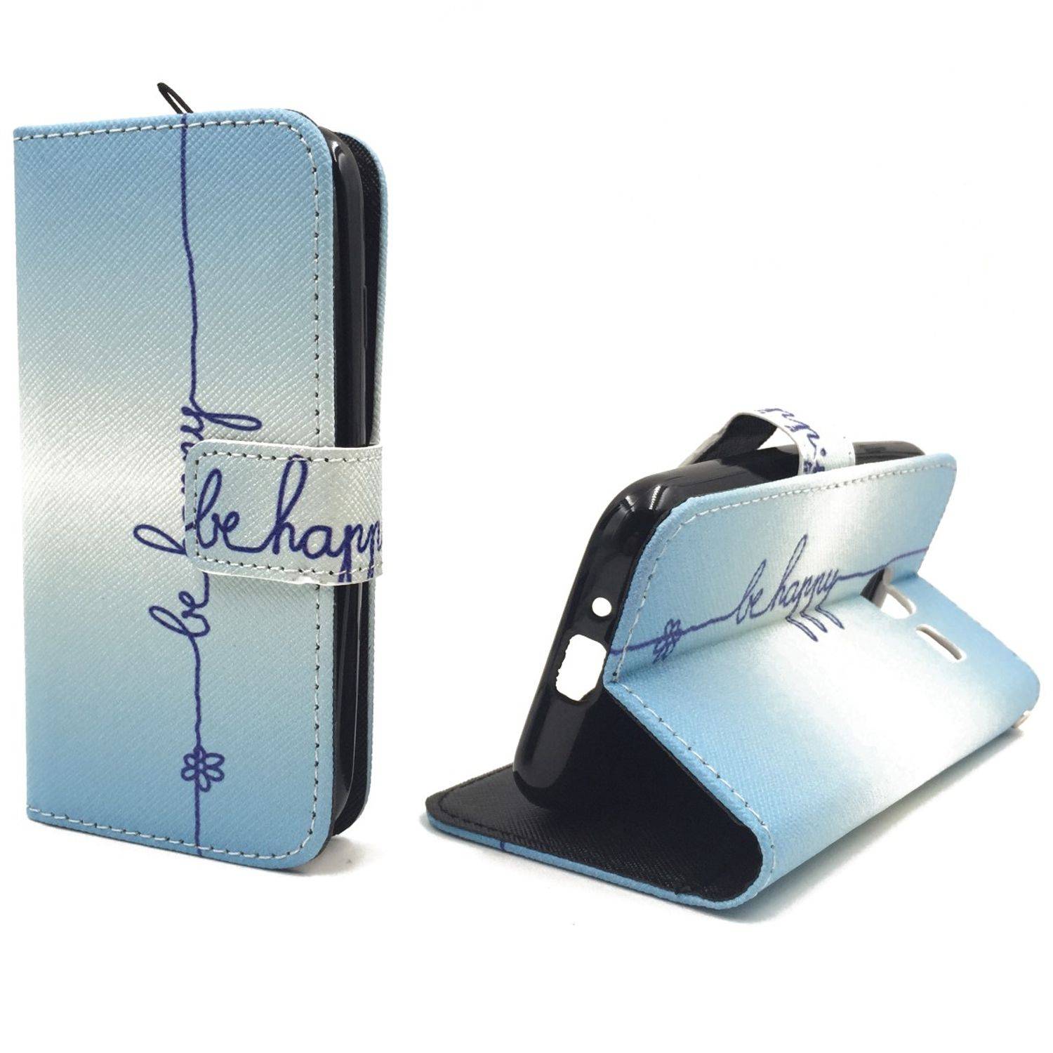 Samsung Galaxy J1 Mini Handyhülle Bookcover Blau