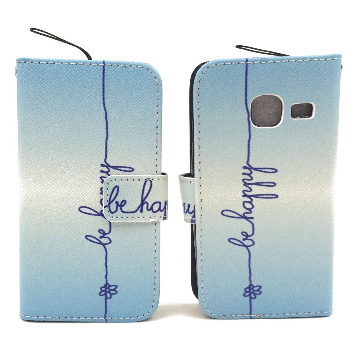 Samsung Galaxy J1 Mini Handyhülle Bookcover Blau