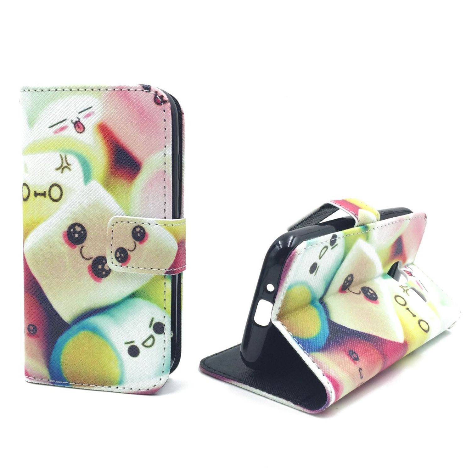 Samsung Galaxy J1 Mini Handyhülle Bookcover Mehrfarbig