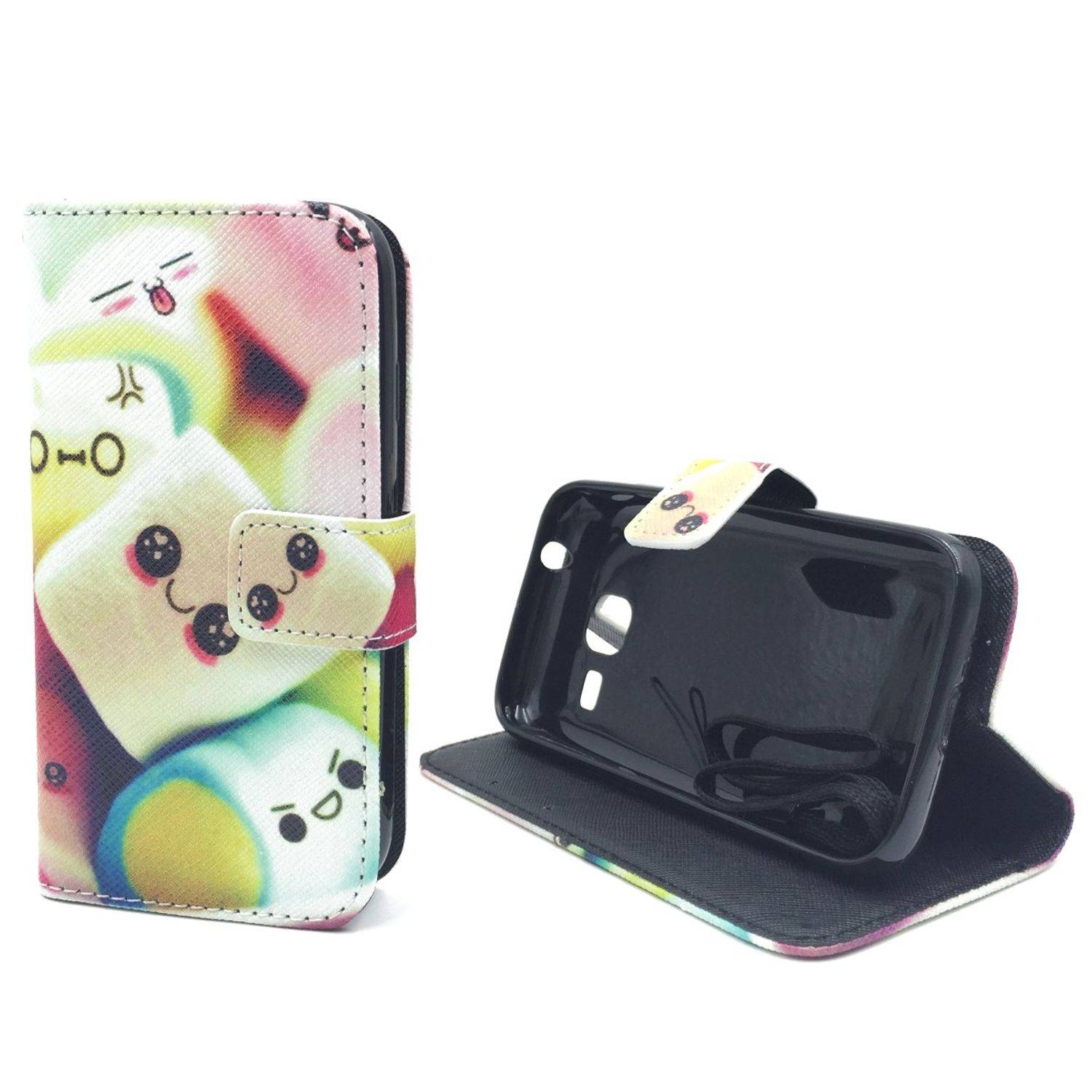 Samsung Galaxy J1 Mini Handyhülle Bookcover Mehrfarbig