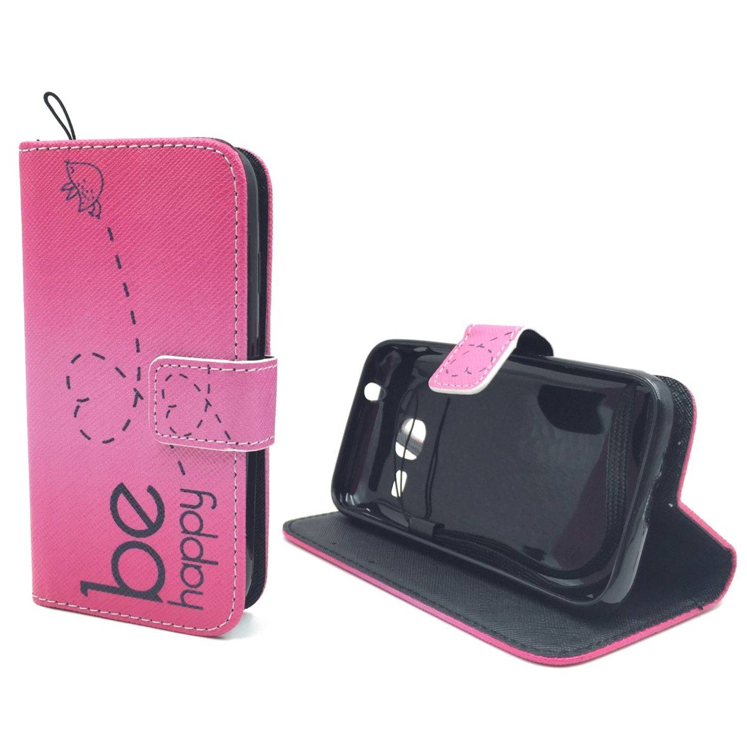 Samsung Galaxy J1 Mini Handyhülle Bookcover Rosa