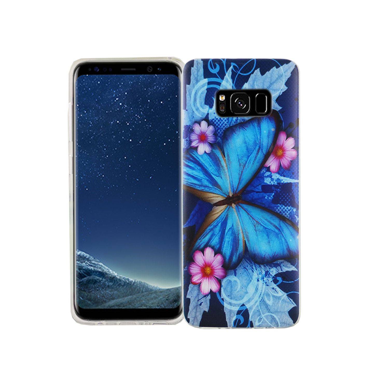 Samsung Galaxy S8 Handyhülle Bumper Backcover Blau