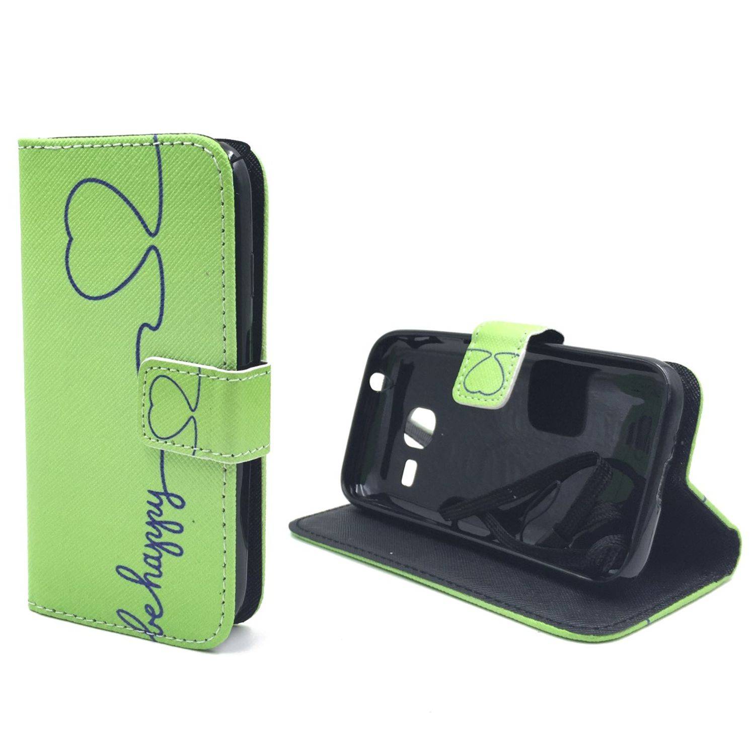 Samsung Galaxy J1 Mini Handyhülle Bookcover Grün