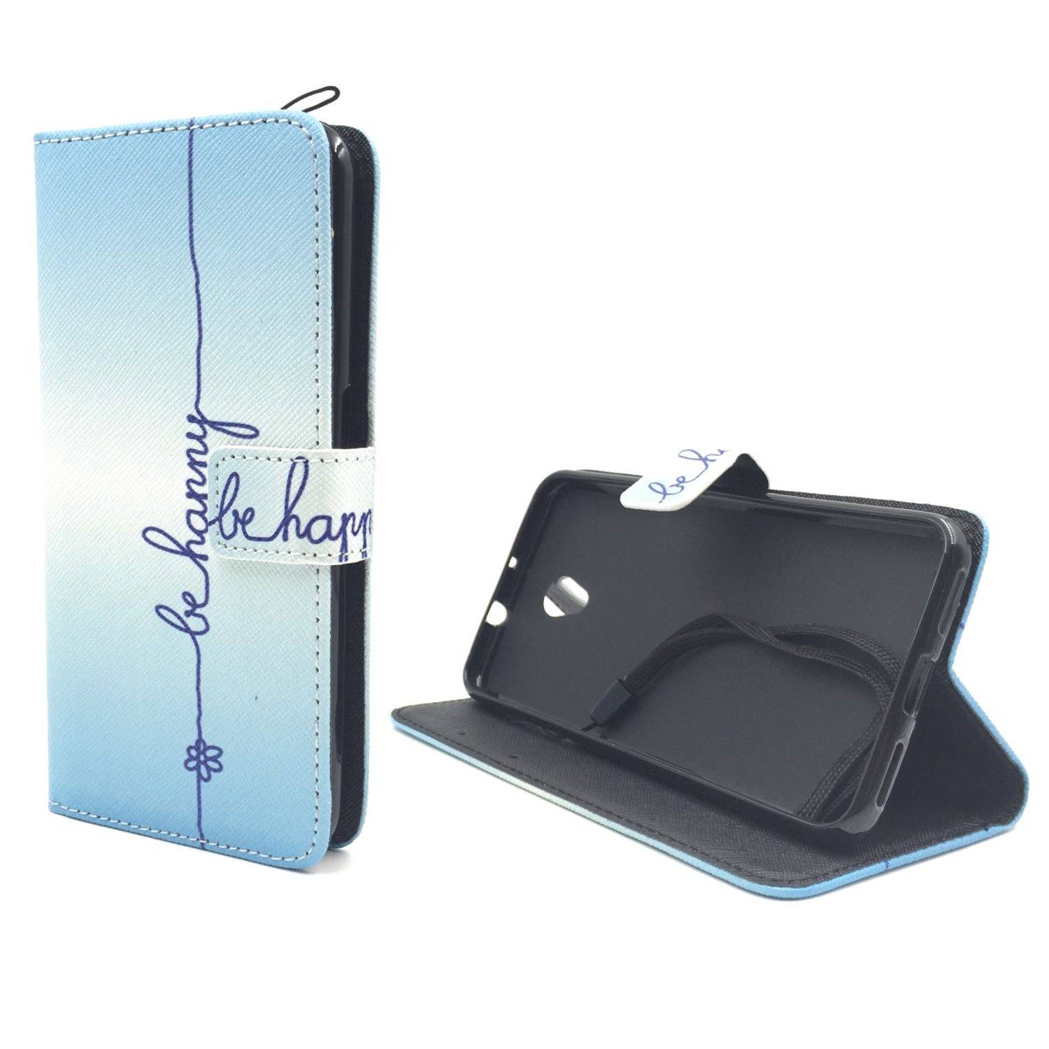 ZTE Blade V7 Handyhülle Bookcover Blau