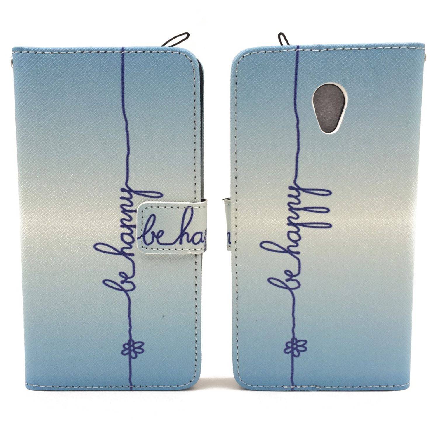 ZTE Blade V7 Handyhülle Bookcover Blau