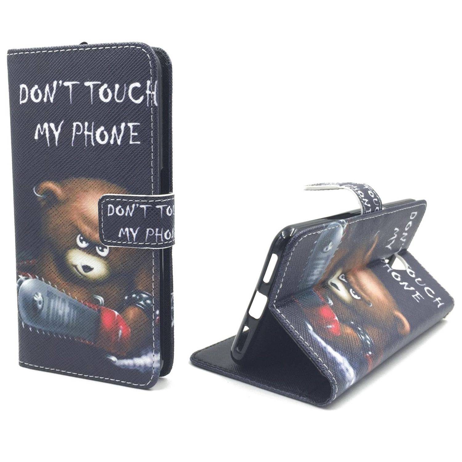 ZTE Blade V7 Handyhülle Bookcover Schwarz