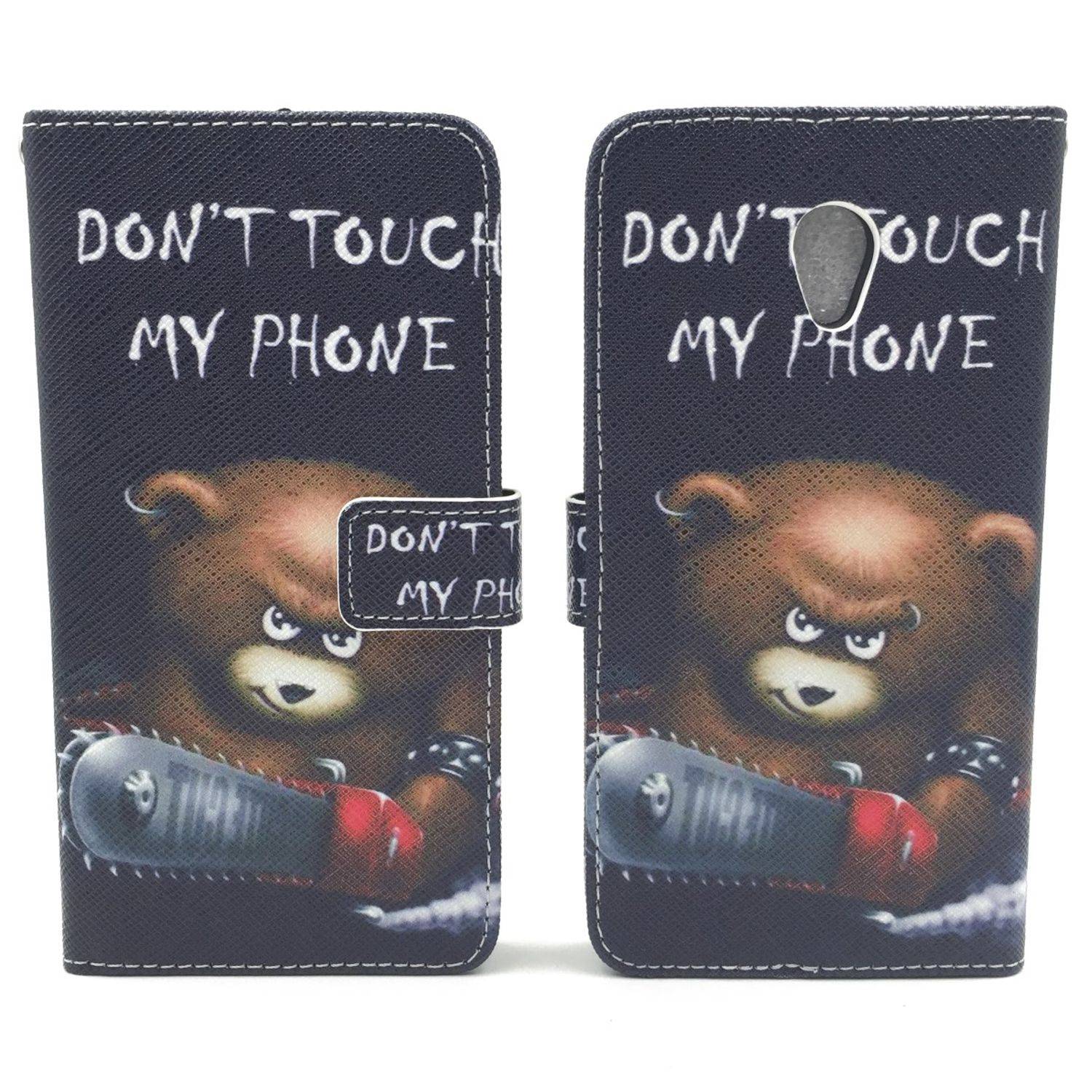 ZTE Blade V7 Handyhülle Bookcover Schwarz