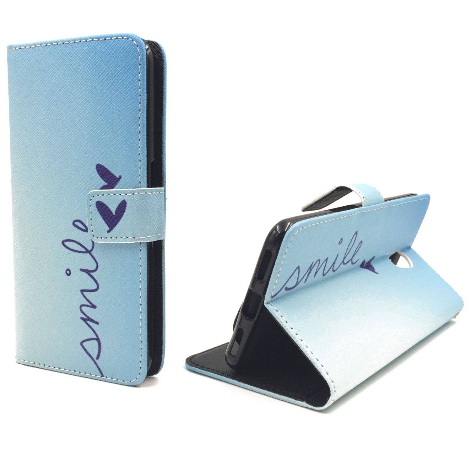 ZTE Blade V7 Handyhülle Bookcover Blau