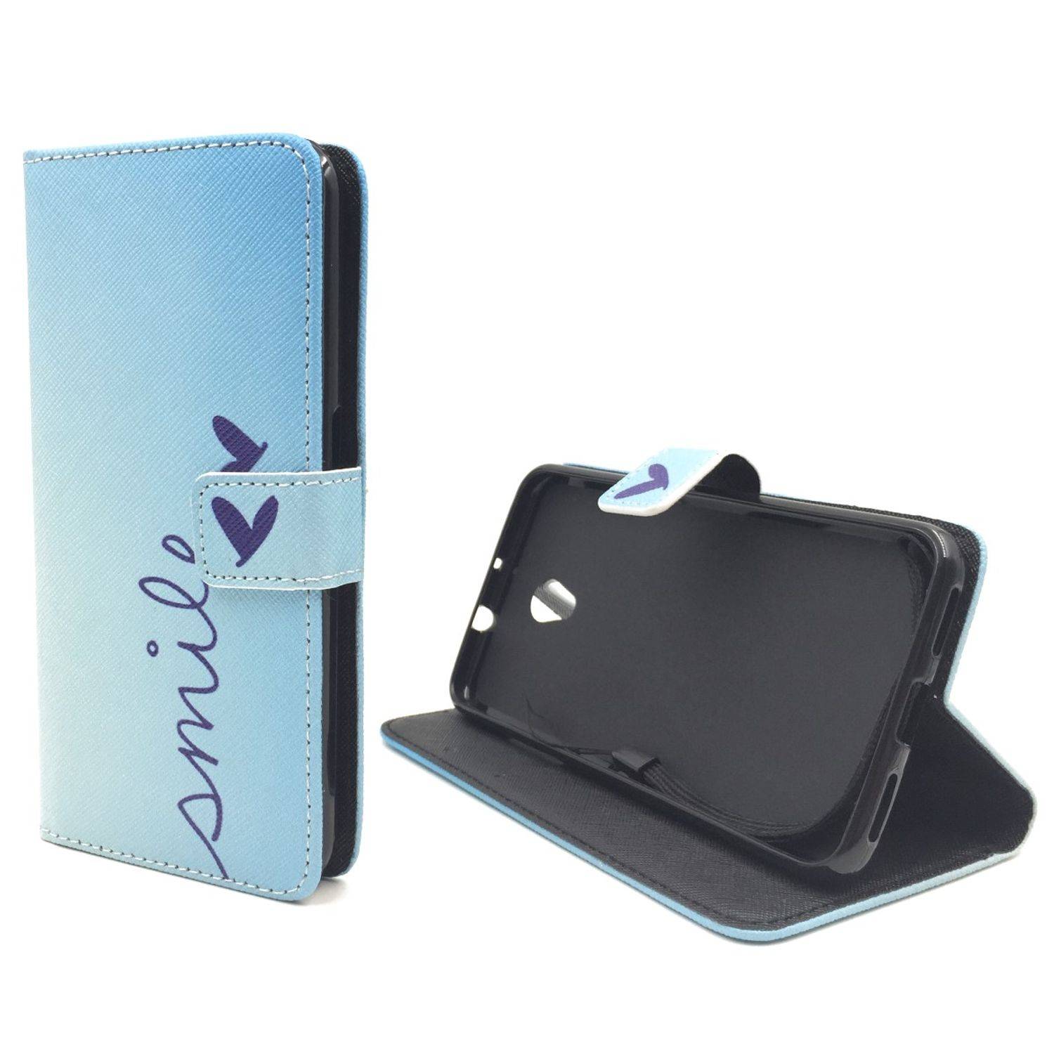 ZTE Blade V7 Handyhülle Bookcover Blau