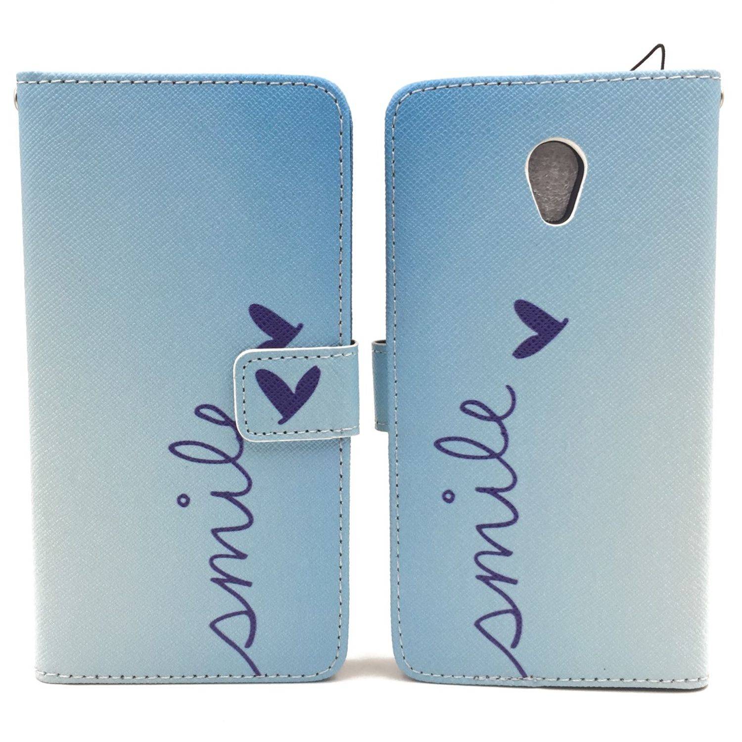 ZTE Blade V7 Handyhülle Bookcover Blau