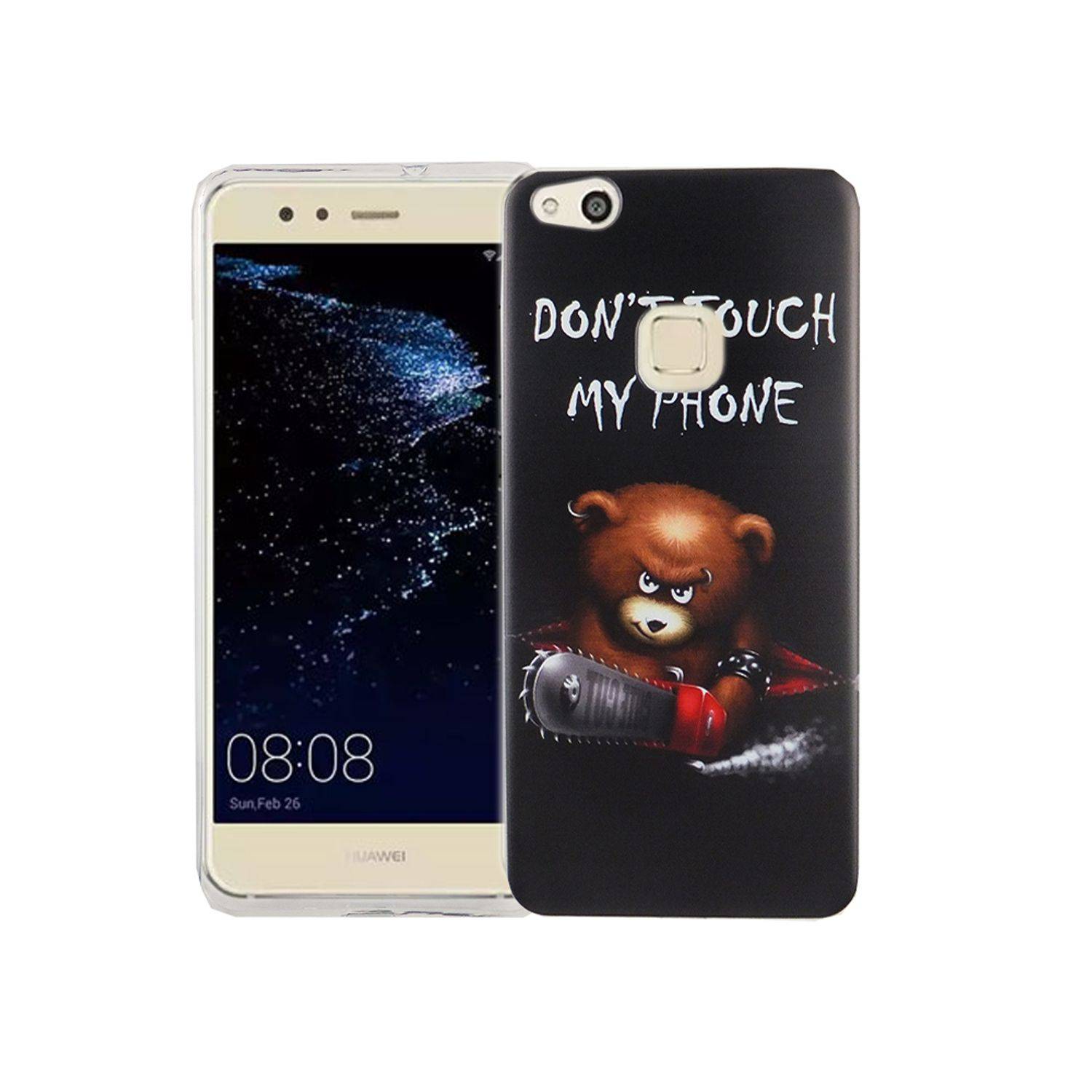 Huawei P10 Lite Handyhülle Bumper Backcover Schwarz