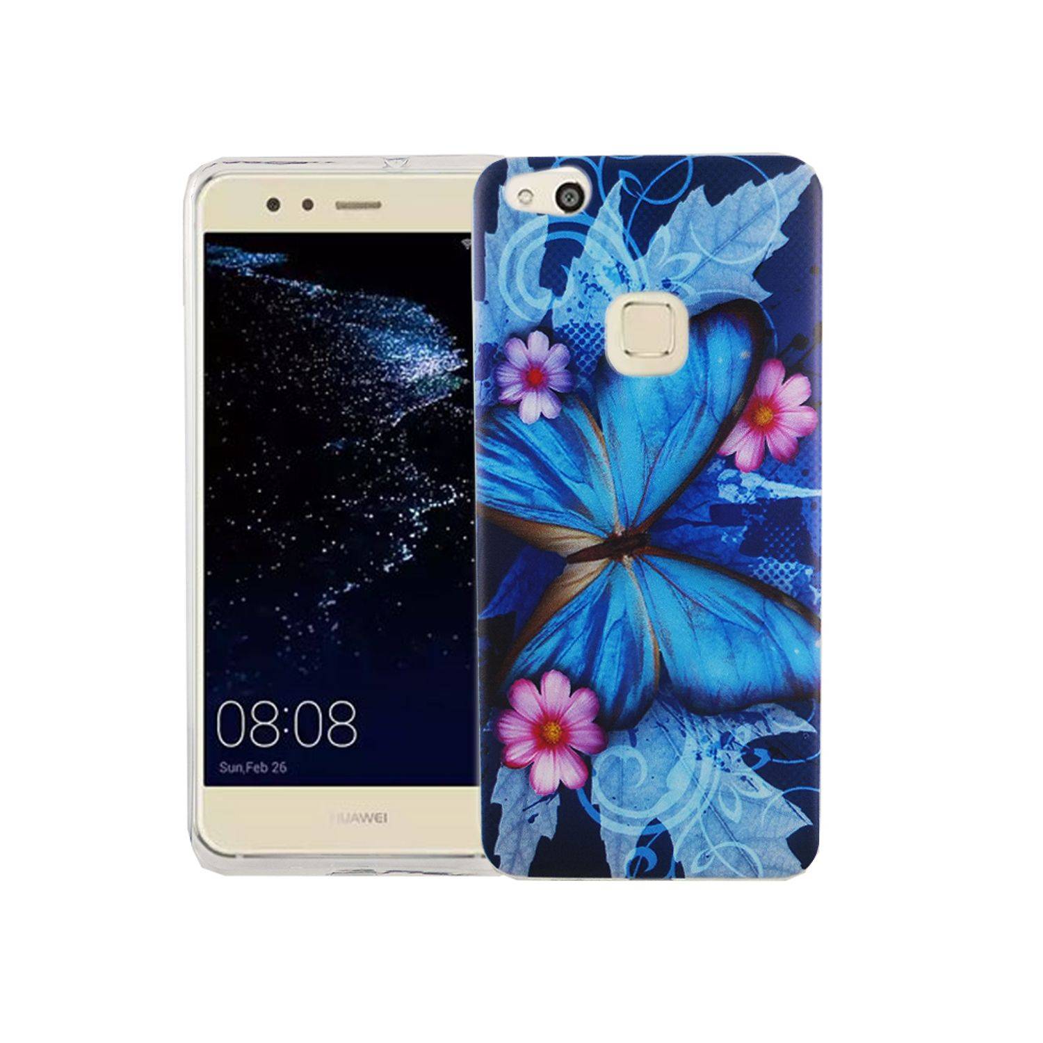 Huawei P10 Lite Handyhülle Bumper Backcover Blau
