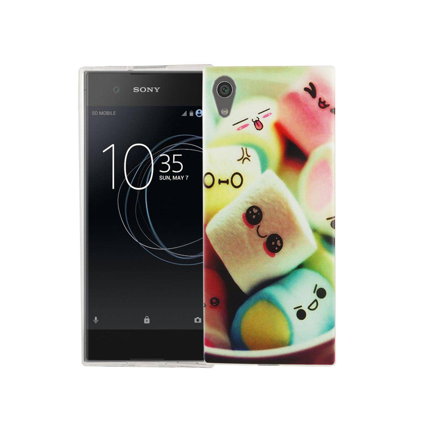 Sony Xperia XA1 Handyhülle Bumper Backcover Mehrfarbig