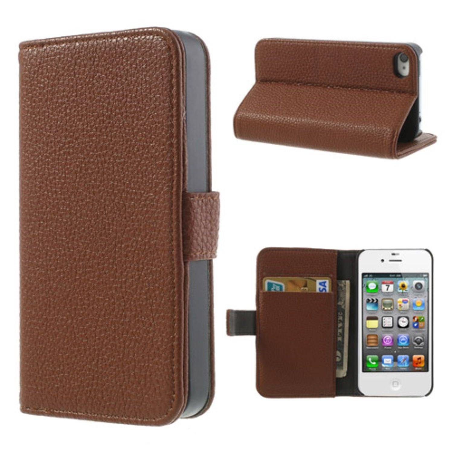 Apple iPhone 4 / 4s Handyhülle Backcover Braun
