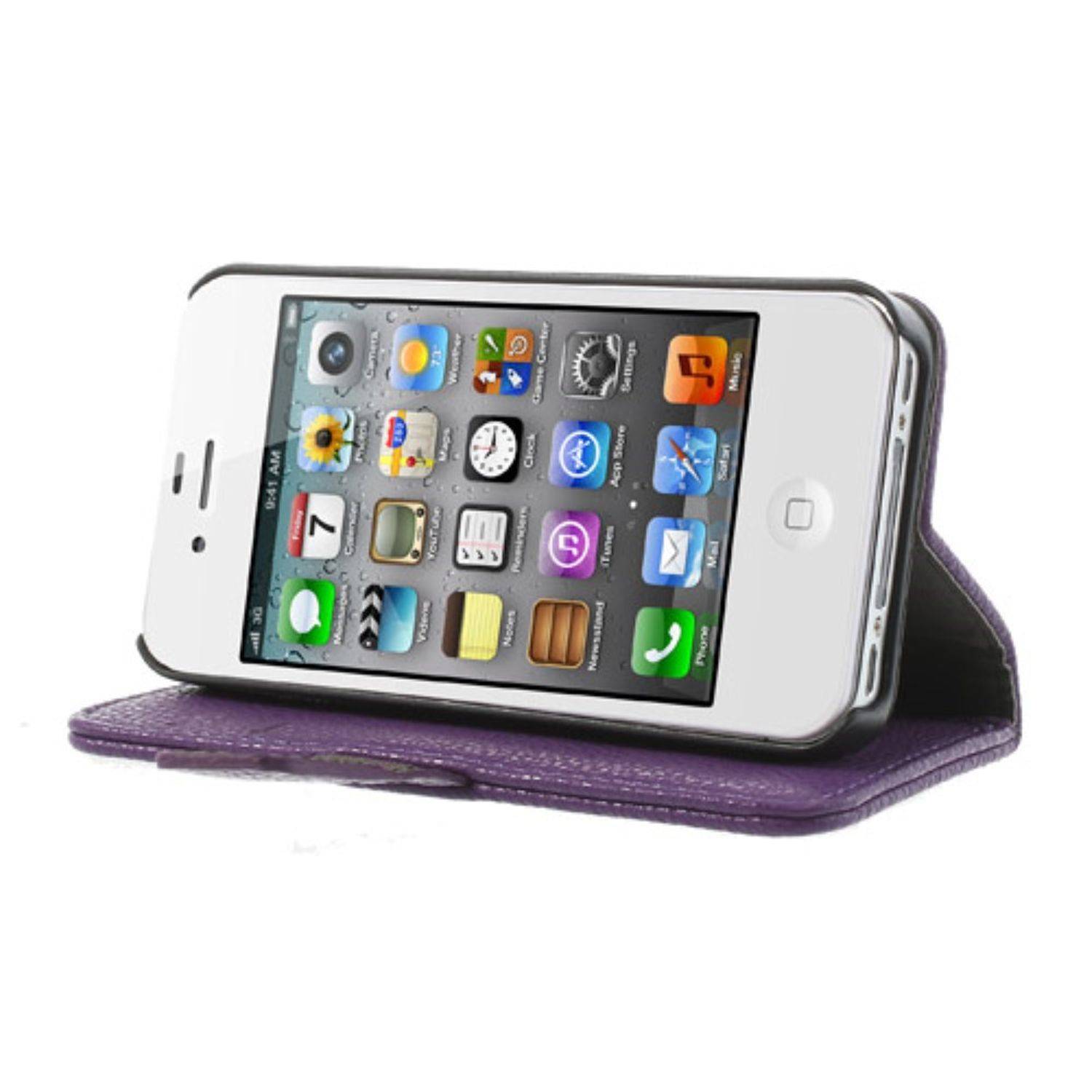 Apple iPhone 4 / 4s Handyhülle Backcover Braun