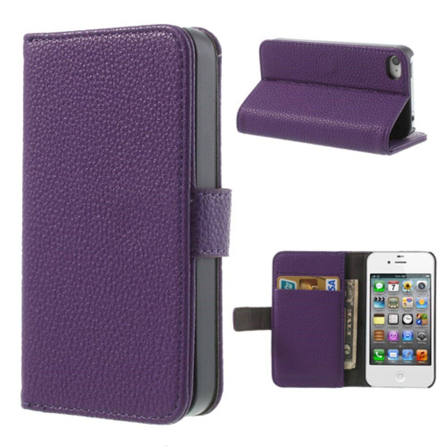 Apple iPhone 4 / 4s Handyhülle Backcover Violett