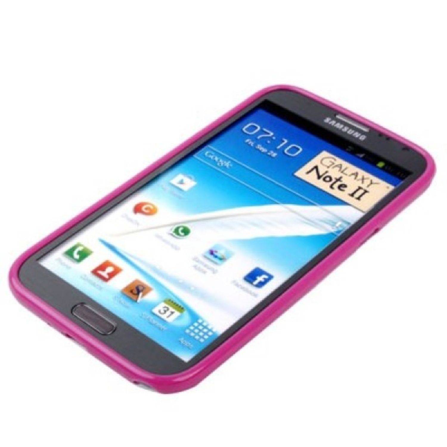 Samsung Galaxy Note 2 N7100 Handyhülle Backcover Rosa